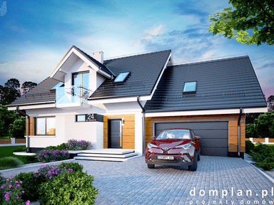 Wizualizacja domu jednorodzinnego Torina mała 2M