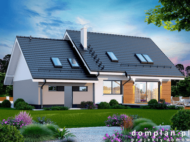 Wizualizacja domu jednorodzinnego Torina 2M