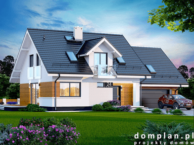 Wizualizacja domu jednorodzinnego Torina mała 2M