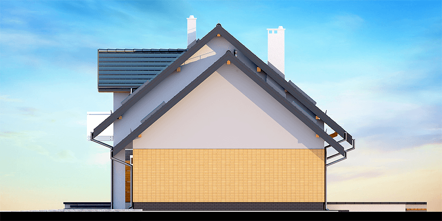 Elewacja boczna domu Torina mała