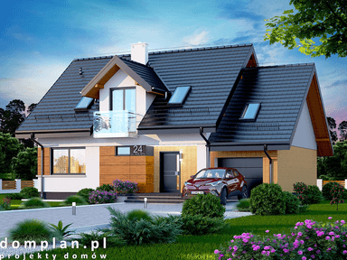 Wizualizacja domu jednorodzinnego Torina mała