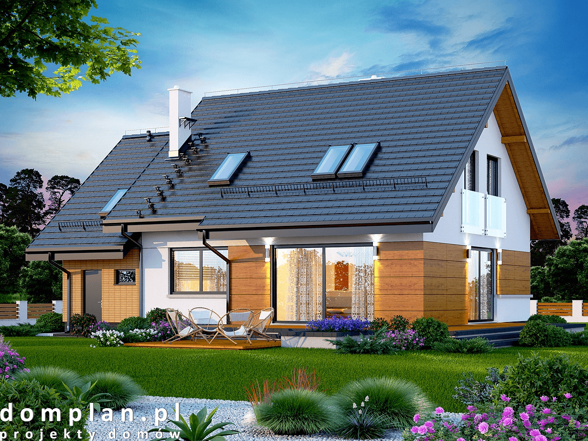 Wizualizacja domu jednorodzinnego Torina mała