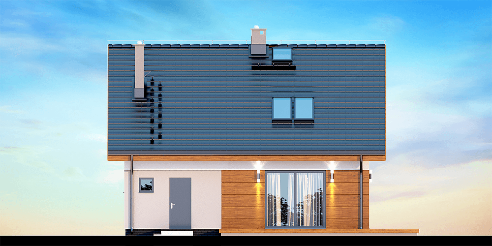 Elewacja ogrodowa domu Armanda XS Bis