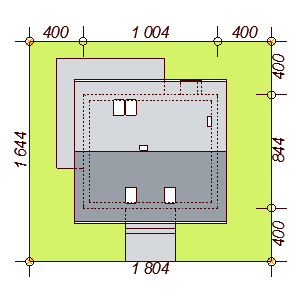 Usytuowanie domu Armanda XS Bis na działce