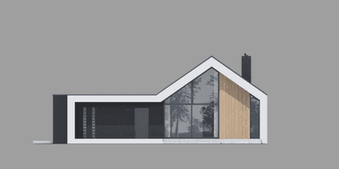 Elewacja ogrodowa Modern House 719