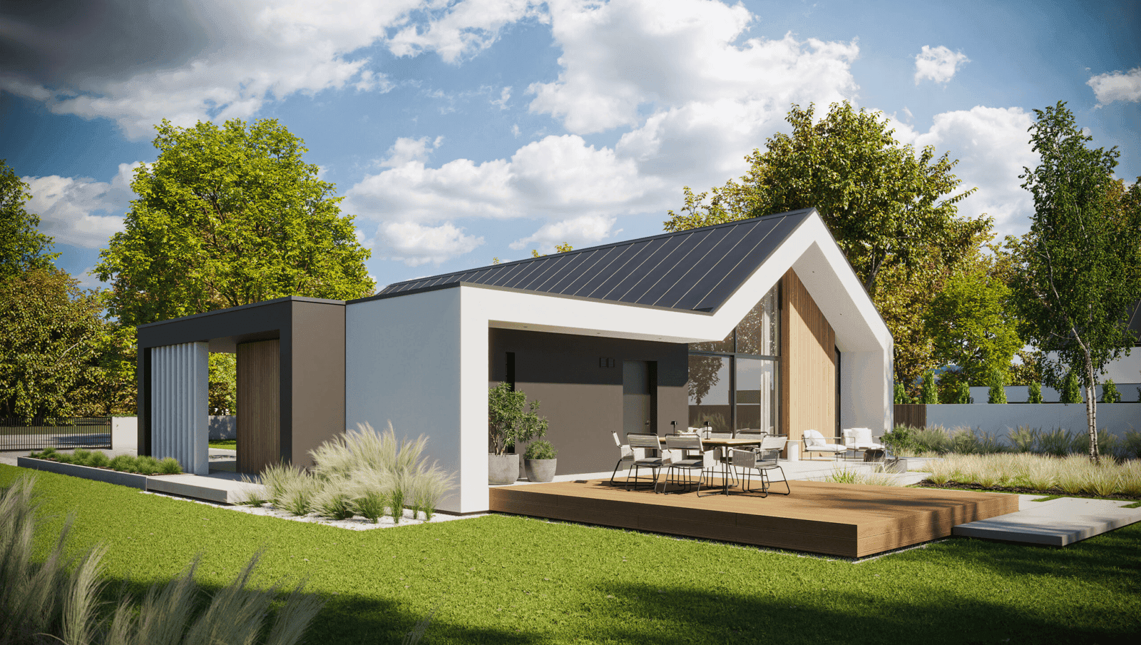 Wizualizacja projektu domu Modern House 719