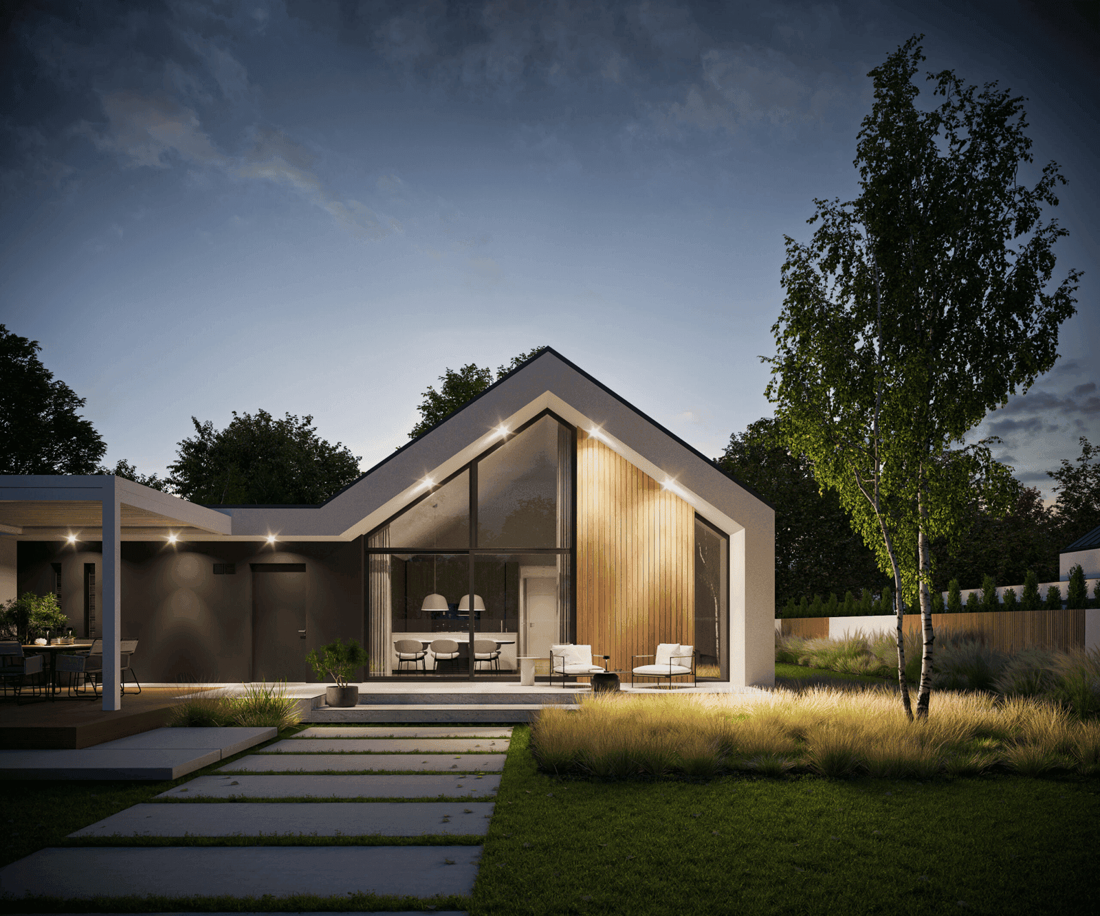 Wizualizacja projektu domu Modern House 719