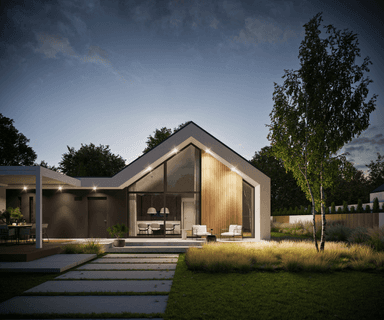 Wizualizacja projektu domu Modern House 719