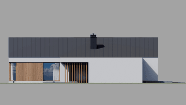 Elewacja boczna projektu domu New House 714 G2