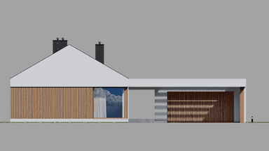 Elewacja frontowa projektu domu New House 714 G2