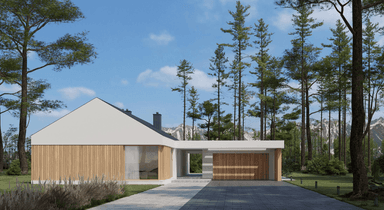 Wizualizacja domu jednorodzinnego New House 714 G2