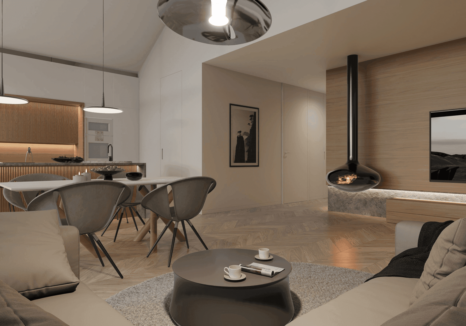 Wizualizacja domu jednorodzinnego New House 714 G2