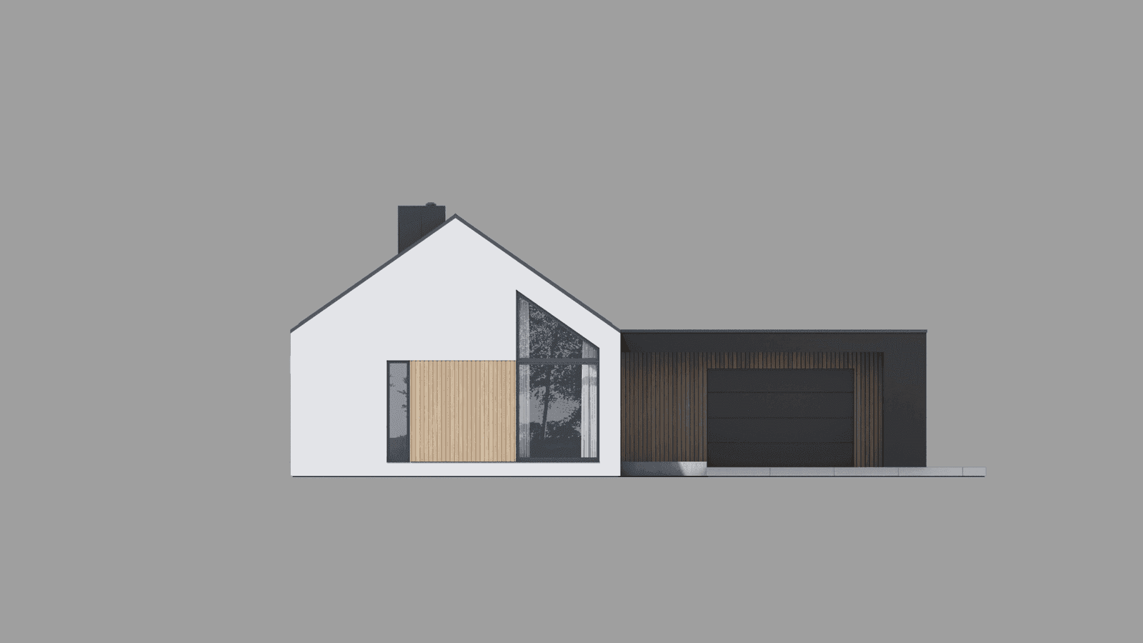 Elewacja frontowa domu New House 719 w1