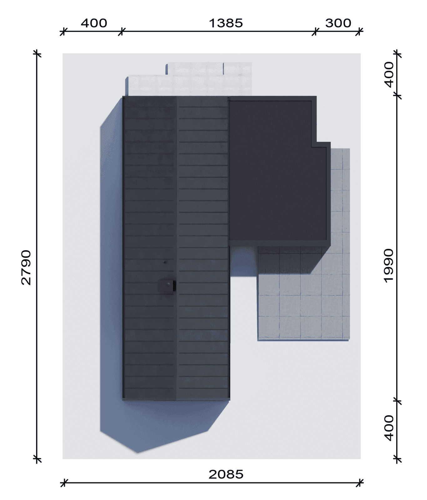 Usytuowanie projektu domu New House 719 w1
