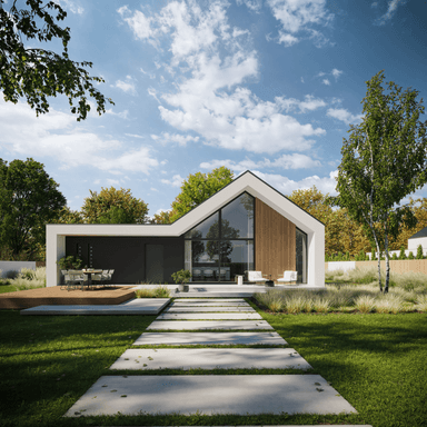 Wizualizacja domu jednorodzinnego New House 719 w1