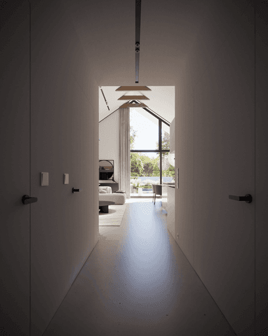 Wizualizacja domu jednorodzinnego New House 719 w1