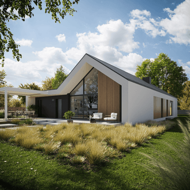 Wizualizacja domu jednorodzinnego New House 719 w1