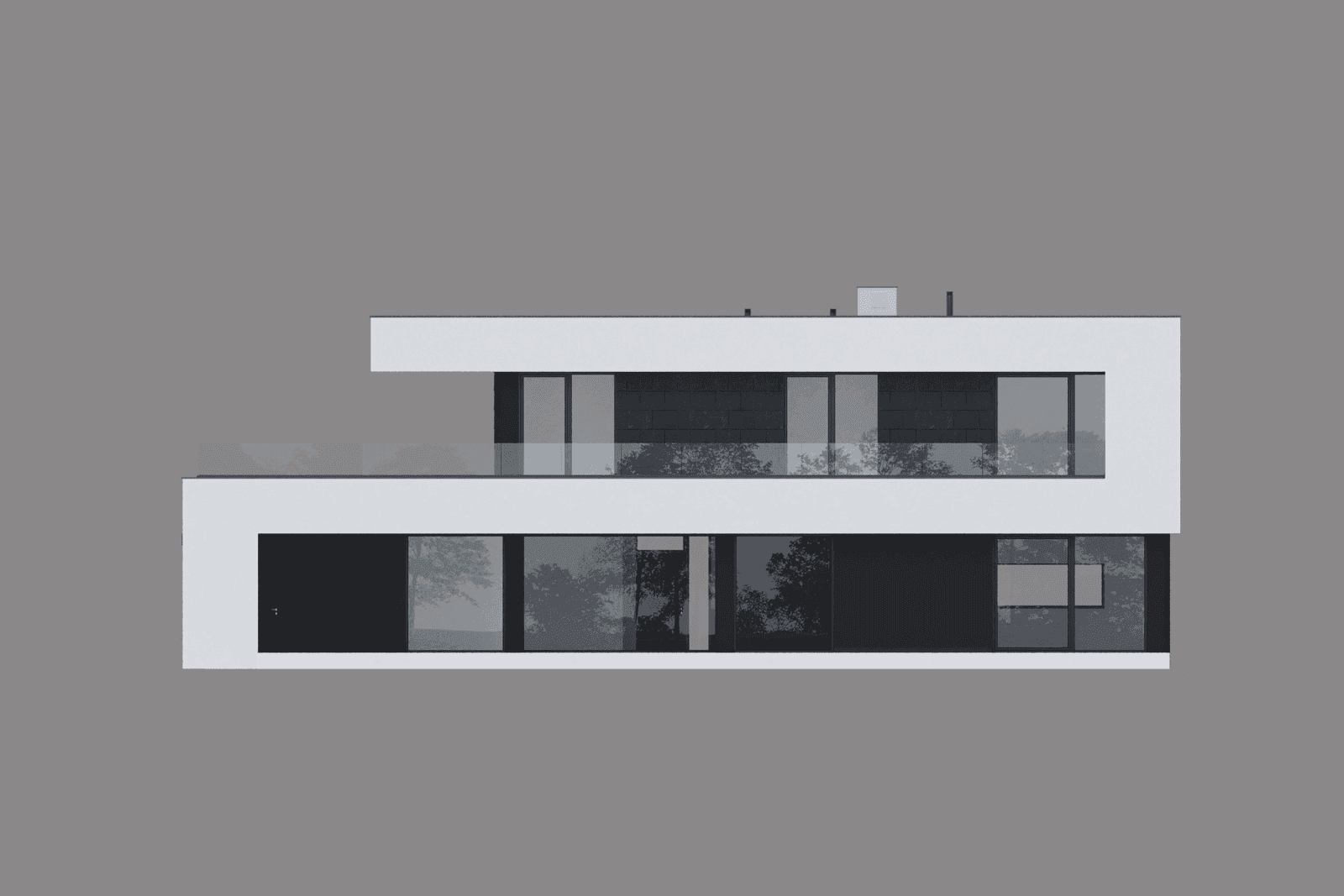 Elewacja tylna projektu domu New House 726