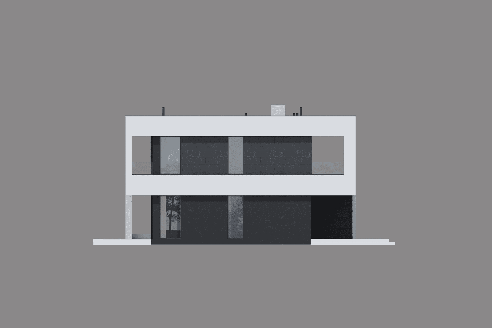 Elewacja boczna projektu domu New House 726