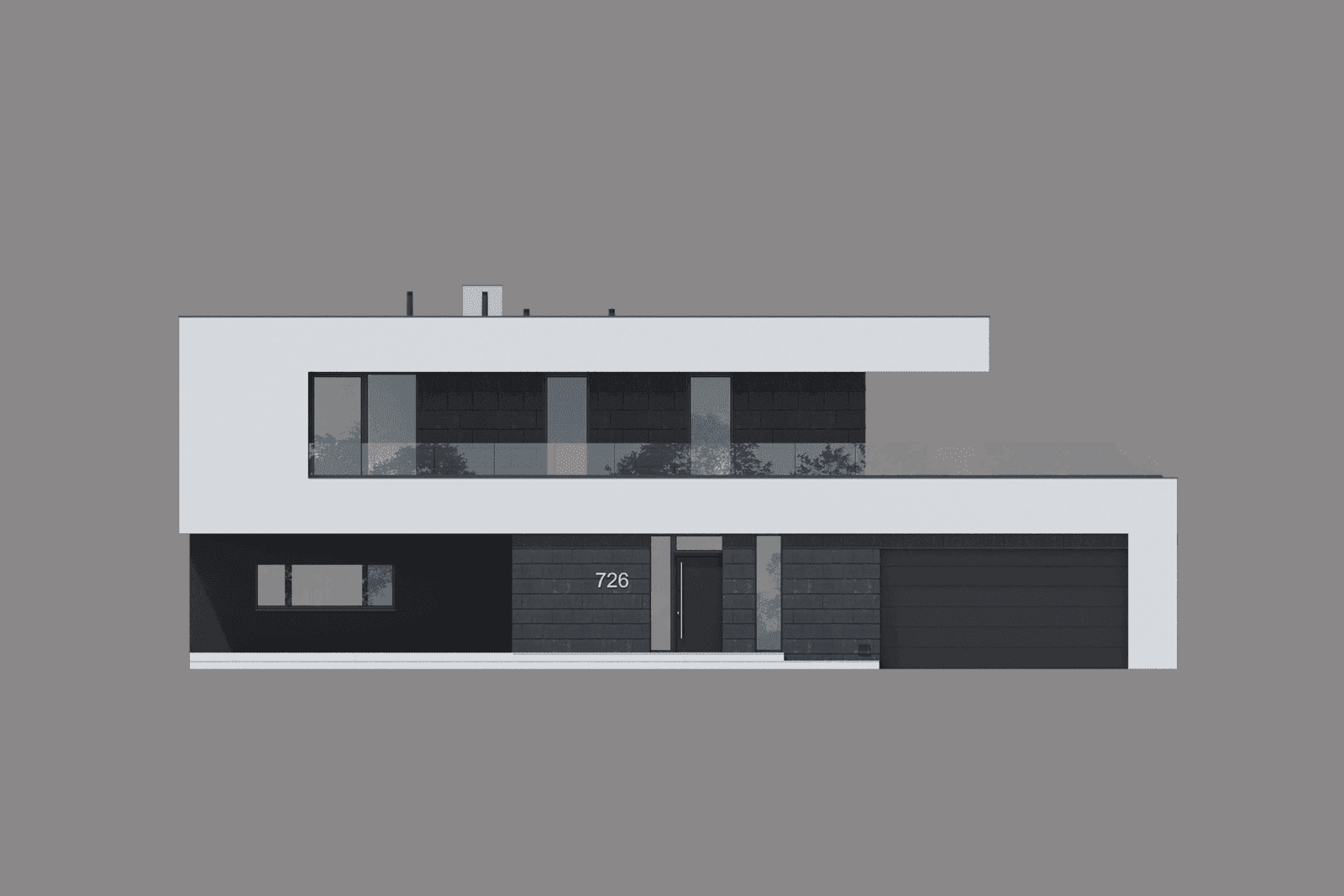 Elewacja frontowa projektu domu New House 726