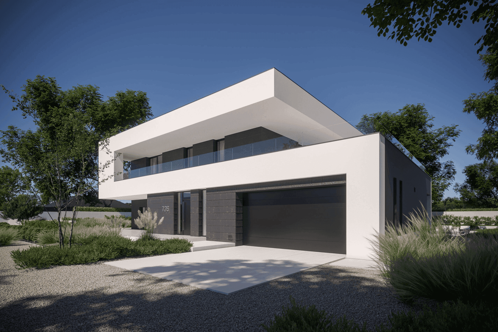 Wizualizacja domu jednorodzinnego New House 726