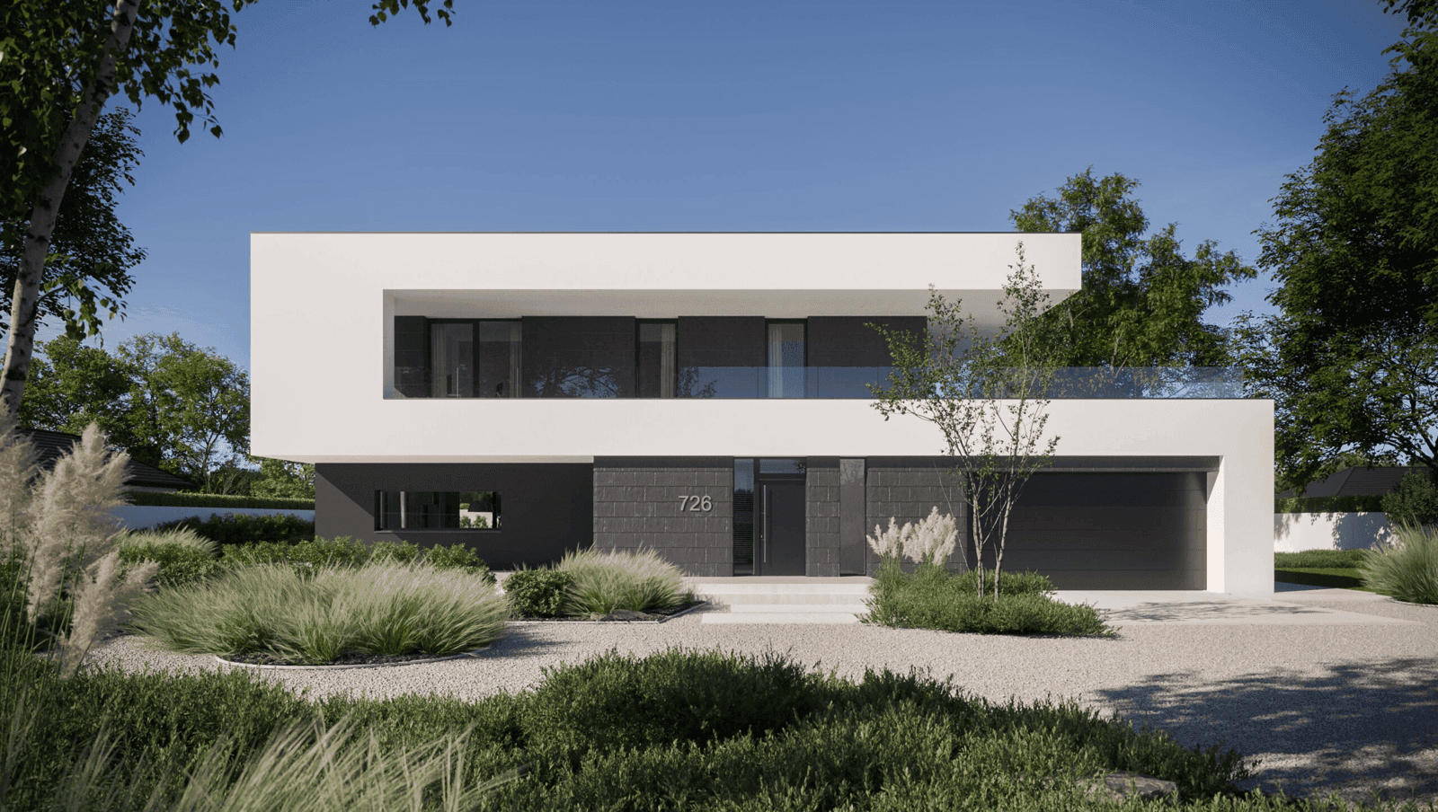 Wizualizacja domu jednorodzinnego New House 726