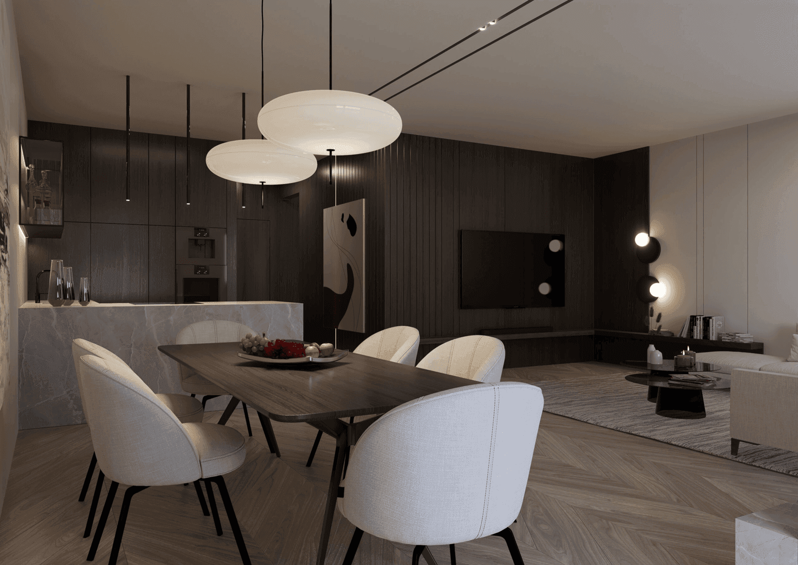 Wizualizacja domu jednorodzinnego New House 744 w1