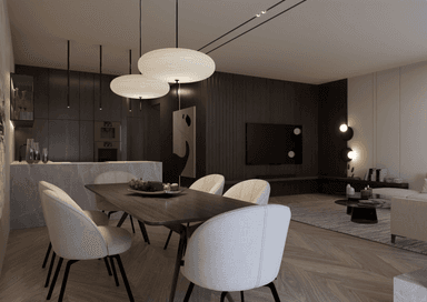 Wizualizacja domu jednorodzinnego New House 744 w1