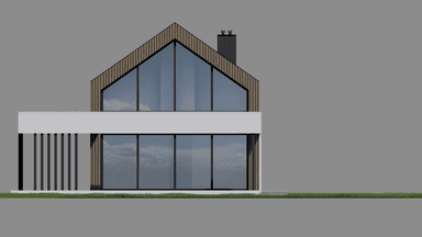 Elewacja tylna projektu domu New House 756