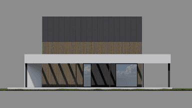 Elewacja boczna projektu domu New House 756