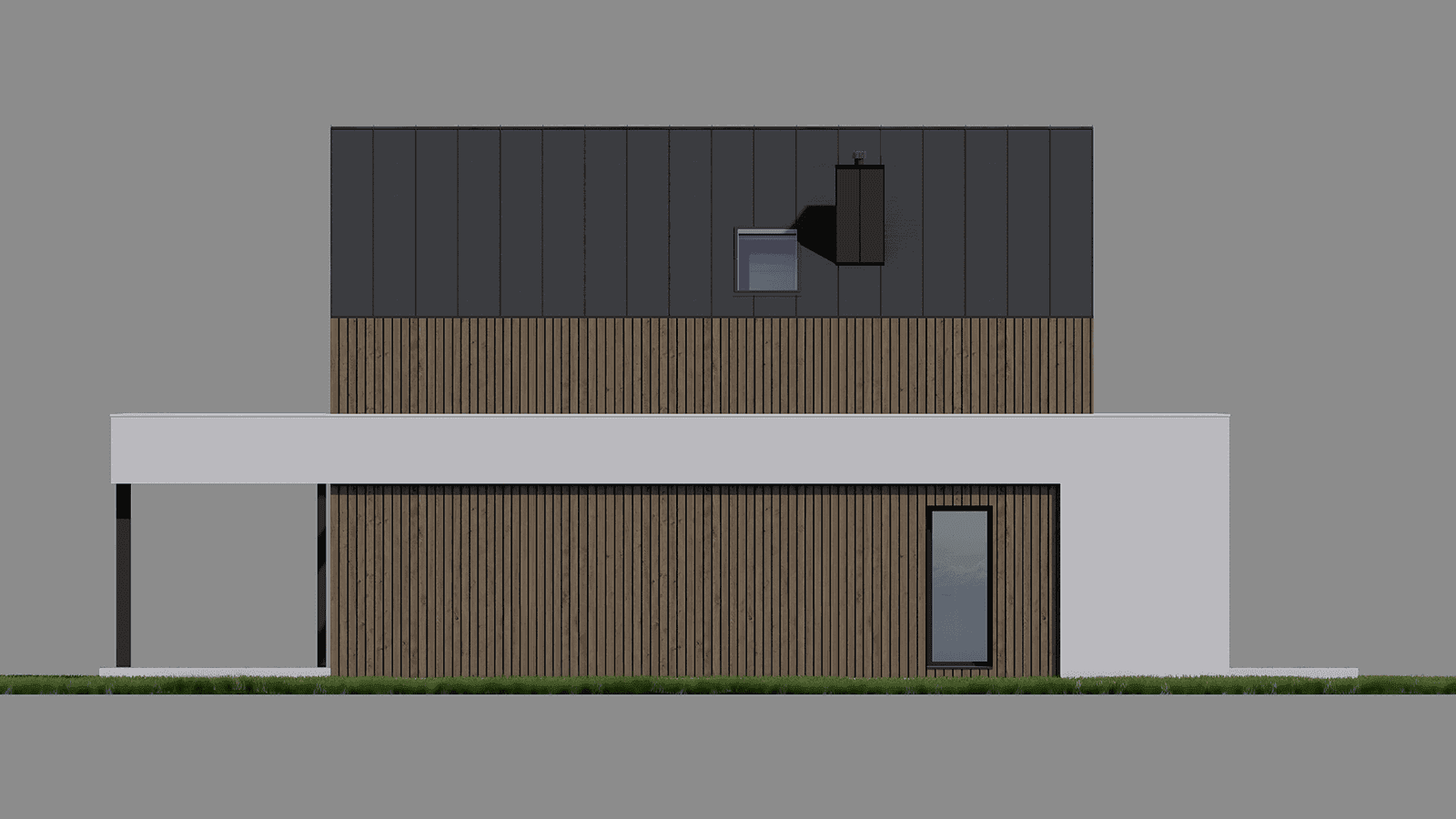 Elewacja boczna projektu domu New House 756