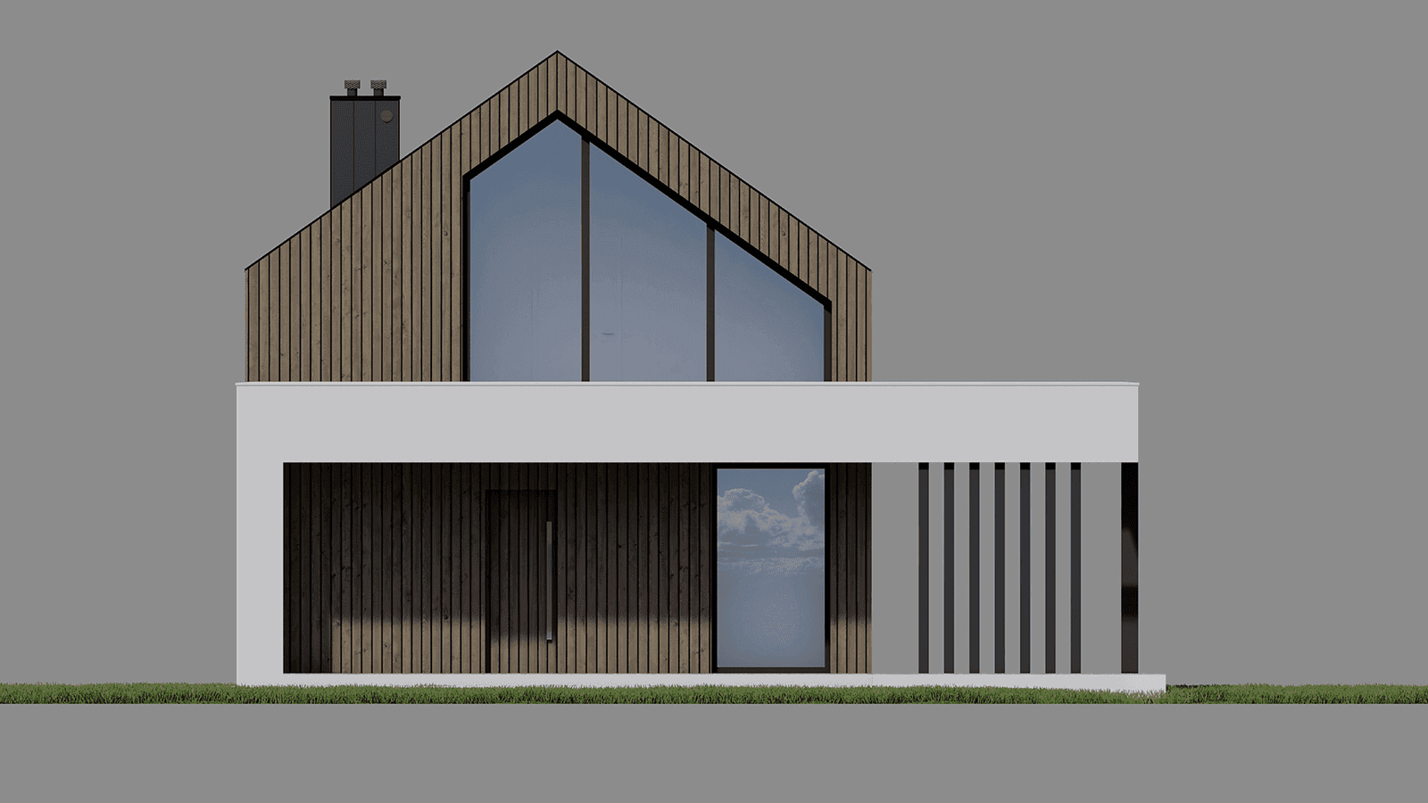 Elewacja frontowa projektu domu New House 756