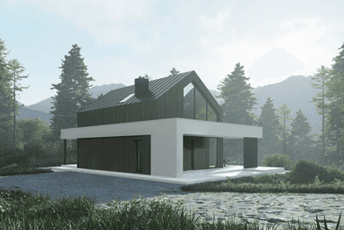 Wizualizacja domu jednorodzinnego New House 756