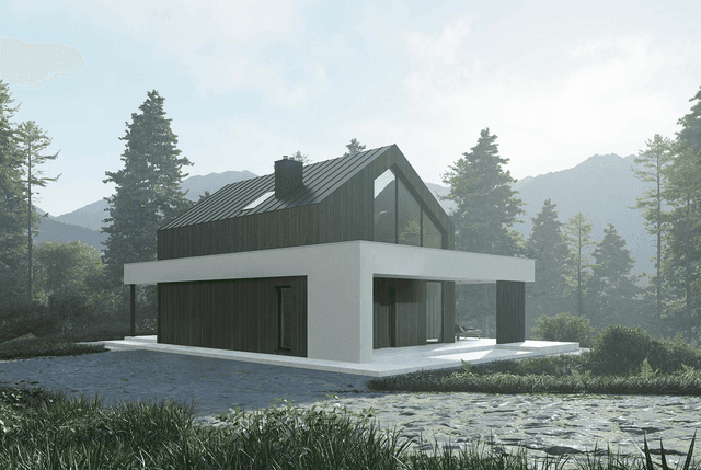 Wizualizacja domu jednorodzinnego New House 756