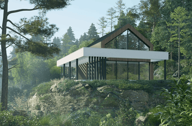 Wizualizacja domu jednorodzinnego New House 756