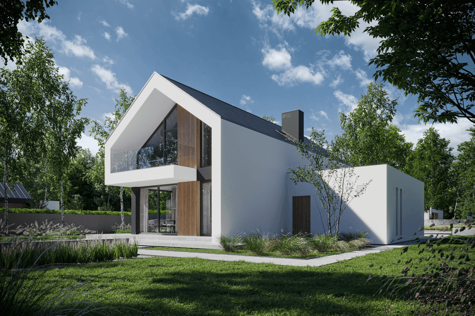 Wizualizacja domu jednorodzinnego New House 758 G1