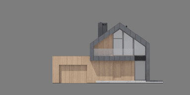 Elewacja frontowa projektu domu New House 758 G1 w1