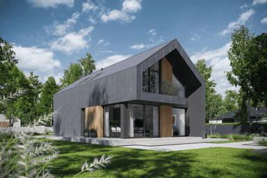 Wizualizacja domu jednorodzinnego New House 758 G1 w1