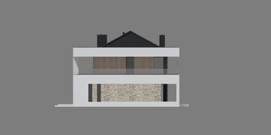 Elewacja boczna projektu domu New House 726 w1