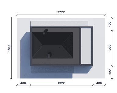 Usytuowanie projektu domu jednorodzinnego New House 726 w1