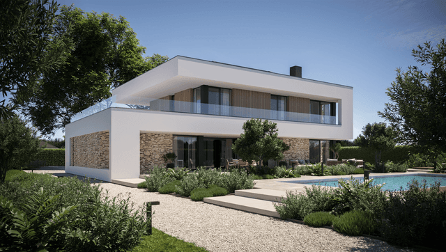 Wizualizacja domu jednorodzinnego New House 726 w1