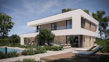 Wizualizacja domu jednorodzinnego New House 726 w1