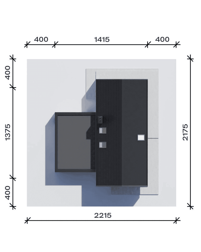 Usytuowania na działce domu jednorodzinnego NewHouse 759