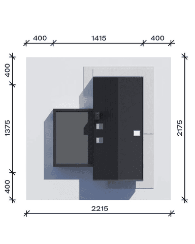 Usytuowania na działce domu jednorodzinnego NewHouse 759