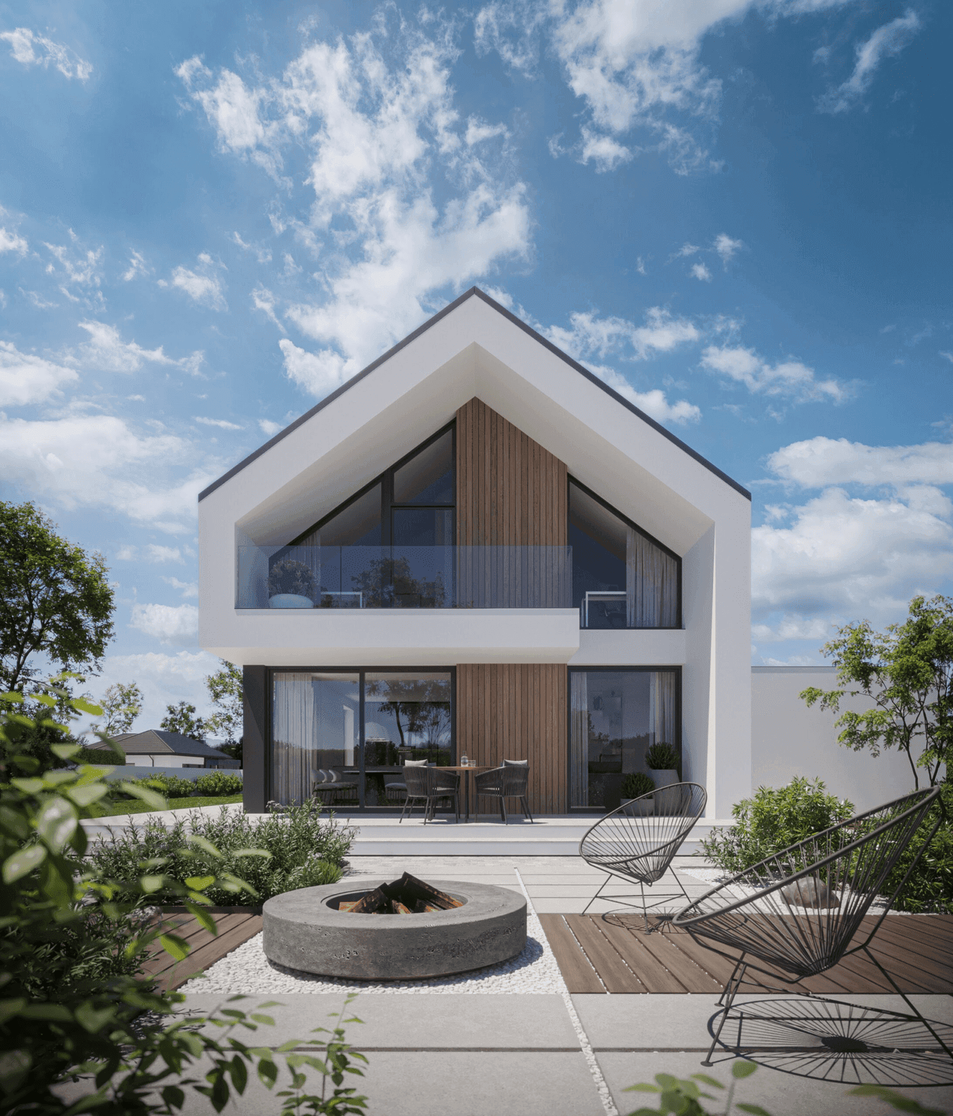 Projekt NewHouse 759 piękne przeszklenia w domu nowoczesnym