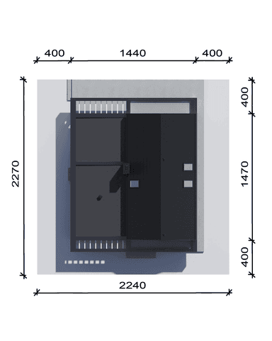 Usytuowanie na działce projektu domu NH 791