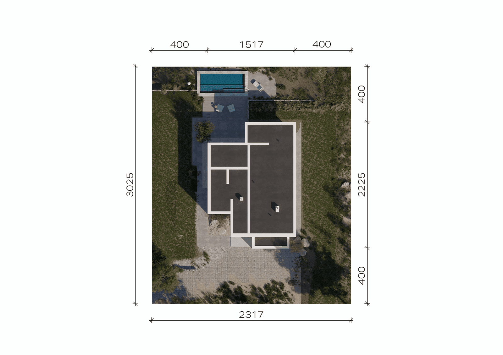 Usytuowanie projektu domu New House 702