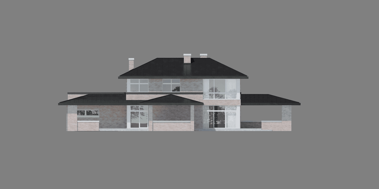 Elewacja tylna projektu domu New House 705