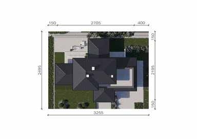 Usytuowanie projektu domu New House 705