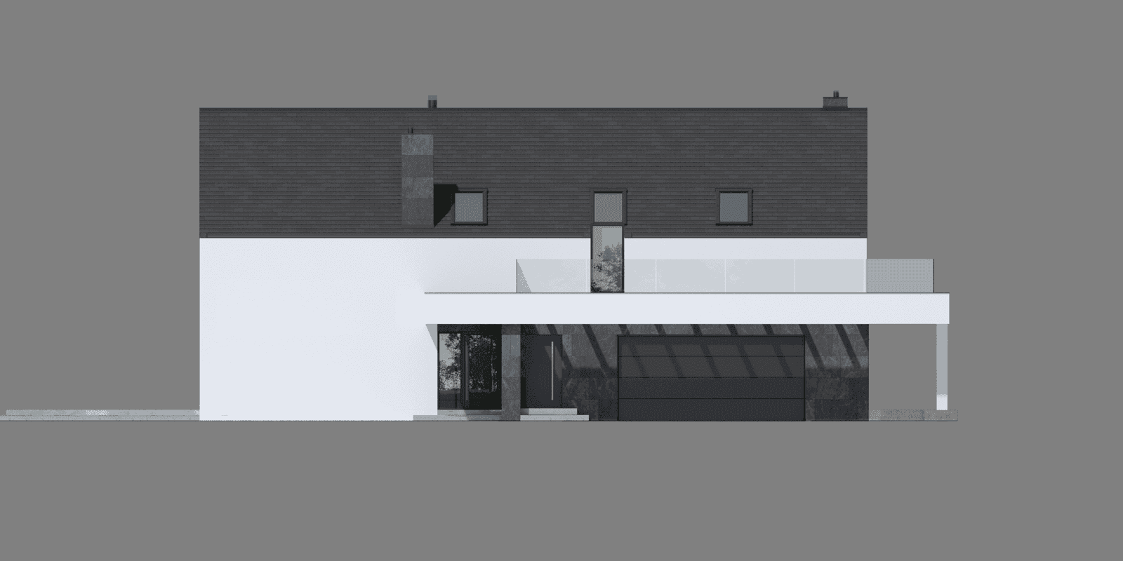 Elewacja frontowa projektu domu New House 706